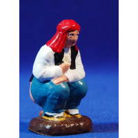 Caganer 9 cm barro pintado Aurora