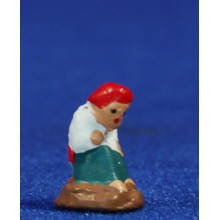 Caganer 2 cm barro pintado Aurora