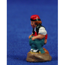 Caganer 4 cm barro pintado Aurora