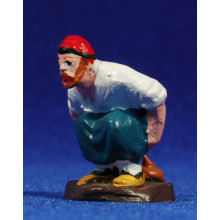 Caganer con barba 6 cm barro pintado Aurora