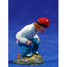 Caganer 6 cm barro pintado Aurora