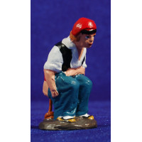 Caganer 9 cm barro pintado Aurora