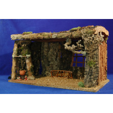 Portal con fuego 17 cm corcho Portal con fuego 17 cm corcho