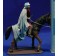 Romano  a caballo 12 cm barro pintado Figuralia