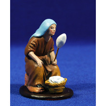 Hilandera M2 7 cm barro pintado Figuralia