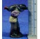 Pastor con pavo 5 cm barro pintado Figuralia