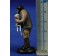 Pastor con cordero en brazos 5 cm barro pintado Figuralia