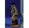 Pastor músico anciano con castañuelas 9 cm barro pintado Figuralia