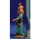 Pastora con niña en hombros 9 cm barro pintado Figuralia