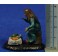 Pastora vendedora verduras  5 cm barro pintado Figuralia