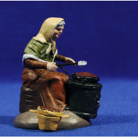 Castañera 10 cm barro pintado Figuralia