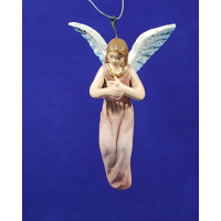 Ángel nacimiento o anunciata 8 cm barro pintado Figuralia
