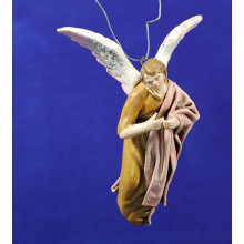 Ángel nacimiento o anunciata 9 cm barro pintado y ropa Figuralia Ángel nacimiento o anunciata 9 cm barro pintado y ropa Figuralia