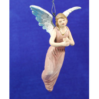 Ángel nacimiento o anunciata 12 cm barro pintado Figuralia