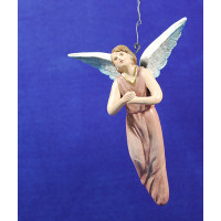 Ángel nacimiento o anunciata 13 cm barro pintado Figuralia