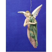 Ángel nacimiento o anunciata 13 cm barro pintado y ropa Figuralia Ángel nacimiento o anunciata 13 cm barro pintado y ropa Figuralia
