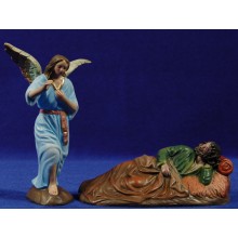 Sueño de San José 16 cm barro pintado Figuralia