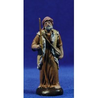 Pastor con bolsa 7 cm barro pintado Figuralia