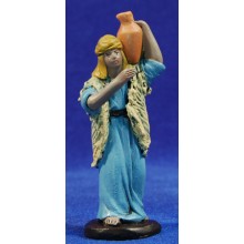 Pastor con jarra 9 cm barro pintado Figuralia