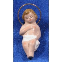 Niño Jesús 12 cm barro pintado Figuralia