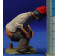 Caganer catalán con barba blanca 12cm barro pintado Delgado