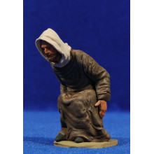 Caganer hebreo 12cm barro pintado Delgado