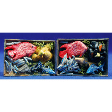 Bandeja peces 7x5 cm madera