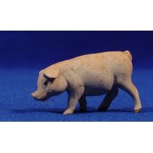 Cerdo 6 cm barro pintado