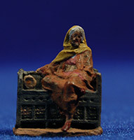 Pastor bereber en banco 3 cm pasta cerámica Hermanos Cerrada