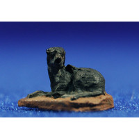 Perro tumbado 3 cm pasta cerámica Hermanos Cerrada