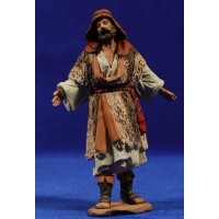 Pastor vestido con lana 12 cm pasta cerámica Hermanos Cerrada