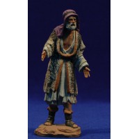 Pastor anciano vestido con lana 12 cm pasta cerámica Hermanos Cerrada