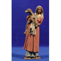 Pastora con perro 20 cm pasta cerámica Hermanos Cerrada