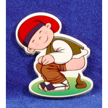 Caganer imán 6 cm madera La lluna