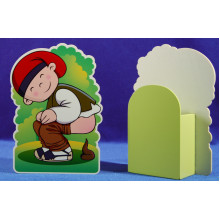 Caganer caja 18 cm madera La lluna