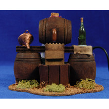 Fuente de botas 12 cm madera eléctrico Fuente de botas 12 cm madera eléctrico