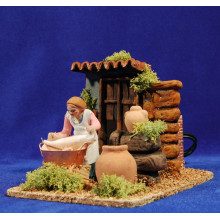 Lavandera movimiento 9 cm barro Lavandera movimiento 9 cm barro