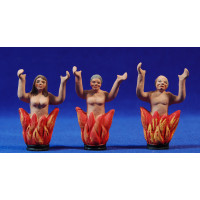 Alma del purgatorio 8 cm barro pintado