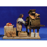 Belenista movimiento 10 cm ropa y barro