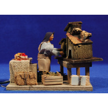 Belenista movimiento 10 cm ropa y barro