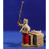 Pescador de pie movimiento 10 cm ropa y barro