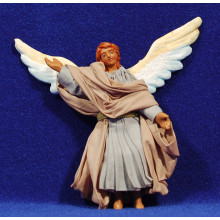 Ángel colgar 10 cm barro y ropa