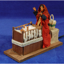 Pastora levanta niño de la cuna movimiento 12 cm ropa y barro Pastora levanta niño de la cuna movimiento 12 cm ropa y barro