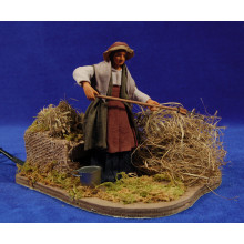 Campesina movimiento 12 cm ropa y barro