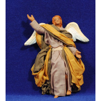 Ángel colgar 15 cm barro y ropa