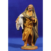 Pastor con cordero 20 cm ropa y barro