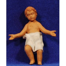 Niño Jesús M2 28 cm barro pintado