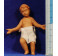 Niño Jesús M2 28 cm barro pintado