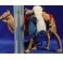 Camello movimiento 14 cm barro pintado