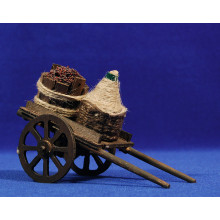 Carro damajuana y tina 17 cm madera Carro damajuana y tina 17 cm madera